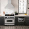 Autograph Edition 36 In. 4.6 Cu. Ft. Legacy Dual Fuel Range With 6 Burner Gas Cooktop And Electric Convection Oven In Satin Stainless Steel And Matte Black Accents