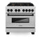 Autograph Edition 36 In. 4.6 Cu. Ft. Legacy Dual Fuel Range With 6 Burner Gas Cooktop And Electric Convection Oven In Satin Stainless Steel And Matte Black Accents