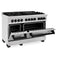 Autograph Edition 48 In. 6.0 Cu. Ft. Legacy Dual Fuel Range With 7 Burner Gas Cooktop And 2 Electric Ovens In Satin Stainless Steel And Matte Black Accents
