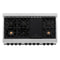 Autograph Edition 48 In. 6.0 Cu. Ft. Legacy Dual Fuel Range With 7 Burner Gas Cooktop And 2 Electric Ovens In Satin Stainless Steel And Matte Black Accents