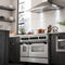Autograph Edition 48 In. 6.0 Cu. Ft. Legacy Dual Fuel Range With 7 Burner Gas Cooktop And 2 Electric Ovens In Satin Stainless Steel And Matte Black Accents