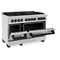 Autograph Edition 48 In. 6.0 Cu. Ft. Legacy Dual Fuel Range With 7 Burner Gas Cooktop And 2 Electric Ovens In Satin Stainless Steel And Matte Black Accents