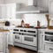 Autograph Edition 60 In. 7.4 Cu. Ft. Legacy Dual Fuel Range With 9 Burner Gas Cooktop And 2 Electric Convection Ovens In Satin Stainless Steel And Matte Black Accents