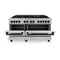 Autograph Edition 60 In. 7.4 Cu. Ft. Legacy Dual Fuel Range With 9 Burner Gas Cooktop And 2 Electric Convection Ovens In Satin Stainless Steel And Matte Black Accents