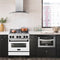 Autograph Edition 30 In. 4.0 Cu. Ft. Legacy Dual Fuel Range With 4 Burner Gas Cooktop And Electric Convection Oven In Satin Stainless Steel With White Matte Door And Matte Black Accents