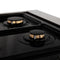 Autograph Edition 48 In. 6.0 Cu. Ft. Legacy Dual Fuel Range With 7 Burner Gas Cooktop And 2 Electric Ovens In Satin Stainless Steel With White Matte Doors And Champagne Bronze Accents