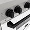 Autograph Edition 48 In. 6.0 Cu. Ft. Legacy Dual Fuel Range With 7 Burner Gas Cooktop And 2 Electric Ovens In Satin Stainless Steel With White Matte Doors And Matte Black Accents