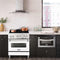 30 In. 4.0 Cu. Ft. Legacy Dual Fuel Range With 4 Burner Gas Cooktop And Electric Convection Oven In Stainless Steel And White Matte Door