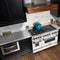 48 In. 6.0 Cu. Ft. Legacy Dual Fuel Range With 7 Burner Gas Cooktop And 2 Electric Ovens In Stainless Steel And White Matte Doors