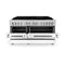 60 In. 7.4 Cu. Ft. Legacy Dual Fuel Range With 9 Burner Gas Cooktop And 2 Electric Convection Ovens In Stainless Steel And White Matte Doors