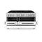 60 In. 7.4 Cu. Ft. Legacy Dual Fuel Range With 9 Burner Gas Cooktop And 2 Electric Convection Ovens In Stainless Steel And White Matte Doors