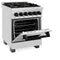 Autograph Edition 24 In. 2.8 Cu. Ft. Legacy Dual Fuel Range With 4 Burner Gas Cooktop And Electric Convection Oven In Stainless Steel And Matte Black Accents