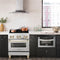 Autograph Edition 30 In. 4.0 Cu. Ft. Legacy Dual Fuel Range With 4 Burner Gas Cooktop And Electric Convection Oven In Stainless Steel And Polished Gold Accents
