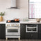 Autograph Edition 30 In. 4.0 Cu. Ft. Legacy Dual Fuel Range With 4 Burner Gas Cooktop And Electric Convection Oven In Stainless Steel And Polished Gold Accents