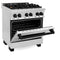 Autograph Edition 30 In. 4.0 Cu. Ft. Legacy Dual Fuel Range With 4 Burner Gas Cooktop And Electric Convection Oven In Stainless Steel And Matte Black Accents