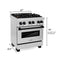 Autograph Edition 30 In. 4.0 Cu. Ft. Legacy Dual Fuel Range With 4 Burner Gas Cooktop And Electric Convection Oven In Stainless Steel And Matte Black Accents