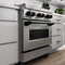 Autograph Edition 30 In. 4.0 Cu. Ft. Legacy Dual Fuel Range With 4 Burner Gas Cooktop And Electric Convection Oven In Stainless Steel And Matte Black Accents