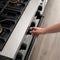 Autograph Edition 30 In. 4.0 Cu. Ft. Legacy Dual Fuel Range With 4 Burner Gas Cooktop And Electric Convection Oven In Stainless Steel And Matte Black Accents