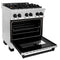 Autograph Edition 30 In. 4.0 Cu. Ft. Legacy Dual Fuel Range With 4 Burner Gas Cooktop And Electric Convection Oven In Stainless Steel And Matte Black Accents
