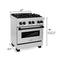 Autograph Edition 30 In. 4.0 Cu. Ft. Legacy Dual Fuel Range With 4 Burner Gas Cooktop And Electric Convection Oven In Stainless Steel And Matte Black Accents