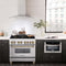 Autograph Edition 36 In. 4.6 Cu. Ft. Legacy Dual Fuel Range With 6 Burner Gas Cooktop And Electric Convection Oven In Stainless Steel And Champagne Bronze Accents