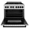 Autograph Edition 36 In. 4.6 Cu. Ft. Legacy Dual Fuel Range With 6 Burner Gas Cooktop And Electric Convection Oven In Stainless Steel And Matte Black Accents