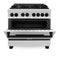 Autograph Edition 36 In. 4.6 Cu. Ft. Legacy Dual Fuel Range With 6 Burner Gas Cooktop And Electric Convection Oven In Stainless Steel And Matte Black Accents