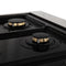 Autograph Edition 36 In. 4.6 Cu. Ft. Legacy Dual Fuel Range With 6 Burner Gas Cooktop And Electric Convection Oven In Stainless Steel And Matte Black Accents