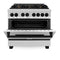 Autograph Edition 36 In. 4.6 Cu. Ft. Legacy Dual Fuel Range With 6 Burner Gas Cooktop And Electric Convection Oven In Stainless Steel And Matte Black Accents