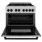 Autograph Edition 36 In. 4.6 Cu. Ft. Legacy Dual Fuel Range With 6 Burner Gas Cooktop And Electric Convection Oven In Stainless Steel And Matte Black Accents