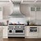Autograph Edition 48 In. 6.0 Cu. Ft. Legacy Dual Fuel Range With 7 Burner Gas Cooktop And 2 Electric Ovens In Stainless Steel And Matte Black Accents
