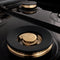 Autograph Edition 48 In. 6.0 Cu. Ft. Legacy Dual Fuel Range With 7 Burner Gas Cooktop And 2 Electric Ovens In Stainless Steel And Matte Black Accents