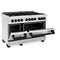 Autograph Edition 48 In. 6.0 Cu. Ft. Legacy Dual Fuel Range With 7 Burner Gas Cooktop And 2 Electric Ovens In Stainless Steel And Matte Black Accents