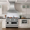 Autograph Edition 48 In. 6.0 Cu. Ft. Legacy Dual Fuel Range With 7 Burner Gas Cooktop And 2 Electric Ovens In Stainless Steel And Matte Black Accents