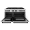 Autograph Edition 60 In. 7.4 Cu. Ft. Legacy Dual Fuel Range With 9 Burner Gas Cooktop And 2 Electric Convection Ovens In Stainless Steel And Matte Black Accents