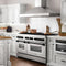Autograph Edition 60 In. 7.4 Cu. Ft. Legacy Dual Fuel Range With 9 Burner Gas Cooktop And 2 Electric Convection Ovens In Stainless Steel And Matte Black Accents