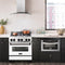 Autograph Edition 30 In. 4.0 Cu. Ft. Legacy Dual Fuel Range With 4 Burner Gas Cooktop And Electric Convection Oven In Stainless Steel With White Matte Door And Matte Black Accents