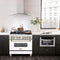 Autograph Edition 36 In. 4.6 Cu. Ft. Legacy Dual Fuel Range With 6 Burner Gas Cooktop And Electric Convection Oven In Stainless Steel With White Matte Door And Polished Gold Accents