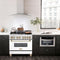 Autograph Edition 36 In. 4.6 Cu. Ft. Legacy Dual Fuel Range With 6 Burner Gas Cooktop And Electric Convection Oven In Stainless Steel With White Matte Door And Polished Gold Accents