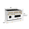 Autograph Edition 48 In. 6.0 Cu. Ft. Legacy Dual Fuel Range With 7 Burner Gas Cooktop And 2 Electric Ovens In Stainless Steel With White Matte Doors And Polished Gold Accents