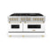 Autograph Edition 60 In. 7.4 Cu. Ft. Legacy Dual Fuel Range With 9 Burner Gas Cooktop And 2 Electric Convection Ovens In Stainless Steel With White Matte Doors And Polished Gold Accents