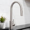 Palisades Pull Down Single Handle Kitchen Faucet In Brushed Nickel