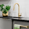 Palisades Pull Down Single Handle Kitchen Faucet In Champagne Bronze
