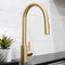 Palisades Pull Down Single Handle Kitchen Faucet In Champagne Bronze
