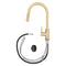 Palisades Pull Down Single Handle Kitchen Faucet In Champagne Bronze