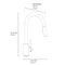Palisades Pull Down Single Handle Kitchen Faucet In Champagne Bronze