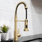 Palisades Pull Down Spring Spray Wand Kitchen Faucet In Champagne Bronze