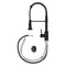 Palisades Pull Down Spring Spray Wand Kitchen Faucet In Matte Black