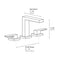 Palisades Modern Widespread Bath Faucet In Brushed Nickel