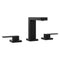 Palisades Modern Widespread Bath Faucet In Matte Black